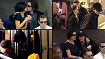 Kylie Jenner and Timothee chalamet dark N' g;oomy threadsf or paris fashion week.