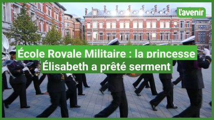 Prestation de serment de la Princesse Élisabeth à l'École Royale Militaire