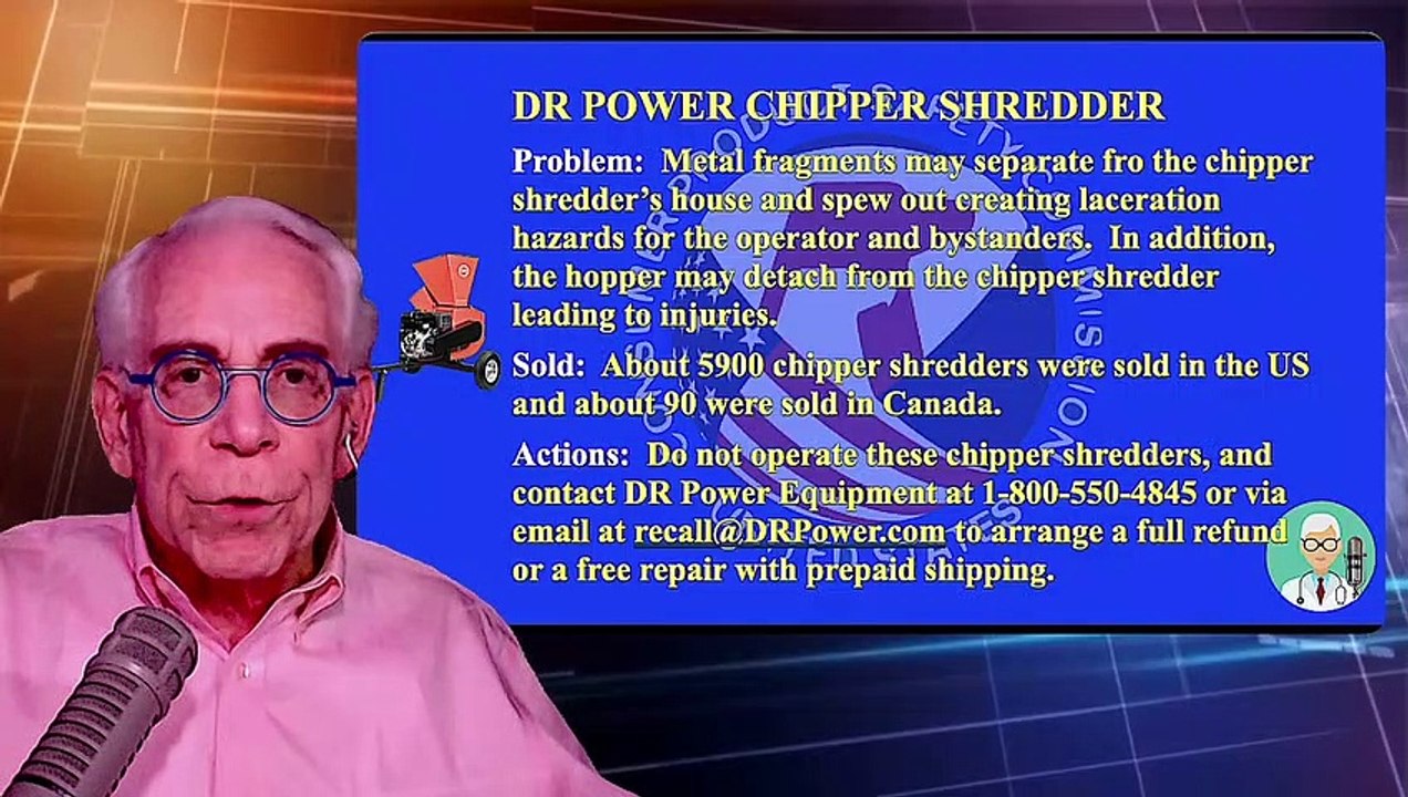 DR Power Chipper Shredder Spit Schrapnel