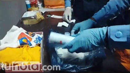 En botes de talco pretendían ingresar droga en el aeropuerto Ramón Villeda Morales