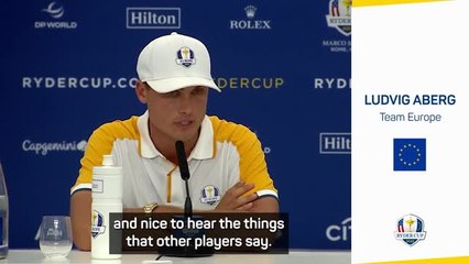 Aberg still in disbelief at making the Ryder Cup team