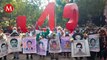 En CdMx, contingentes se alistan para marcha por los 9 años de la desaparición de los 43 normalistas