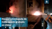 Atacan con bombas molotov Embajada de Cuba en EU; así fue captado