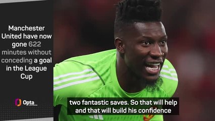 Ten Hag sees growing confidence in Onana after another clean sheet