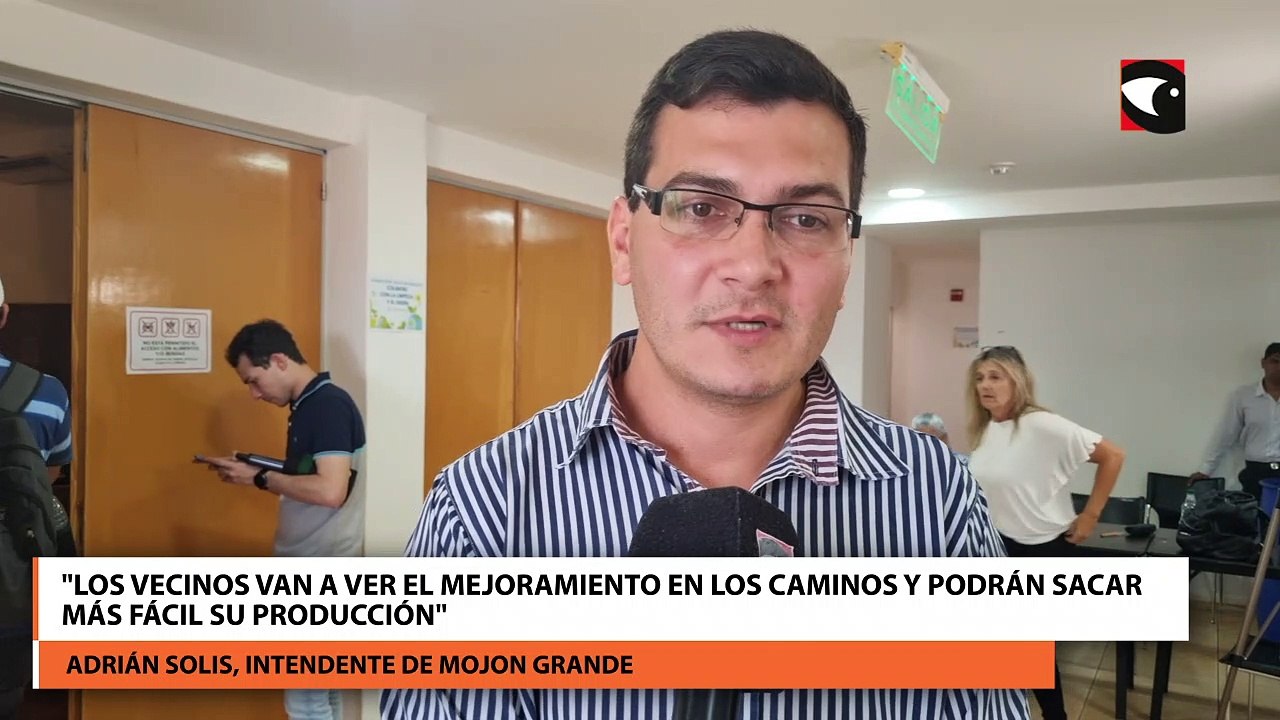 Los vecinos van a ver el mejoramiento en los caminos y podrán sacar más fácil su producción
