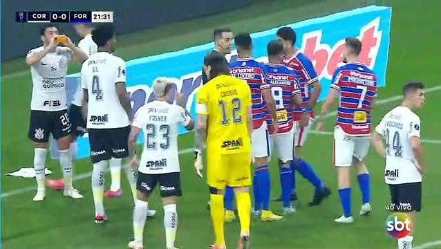 Copa Sul Americana 2023 Corinthians x Fortaleza (Semifinais, 1ª) com Cléber Machado (SBT) 1º tempo