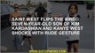 Saint West The Bird Fallar Kim Kardashian and Kanye West's seven -year -old son shocks with Kaba ges