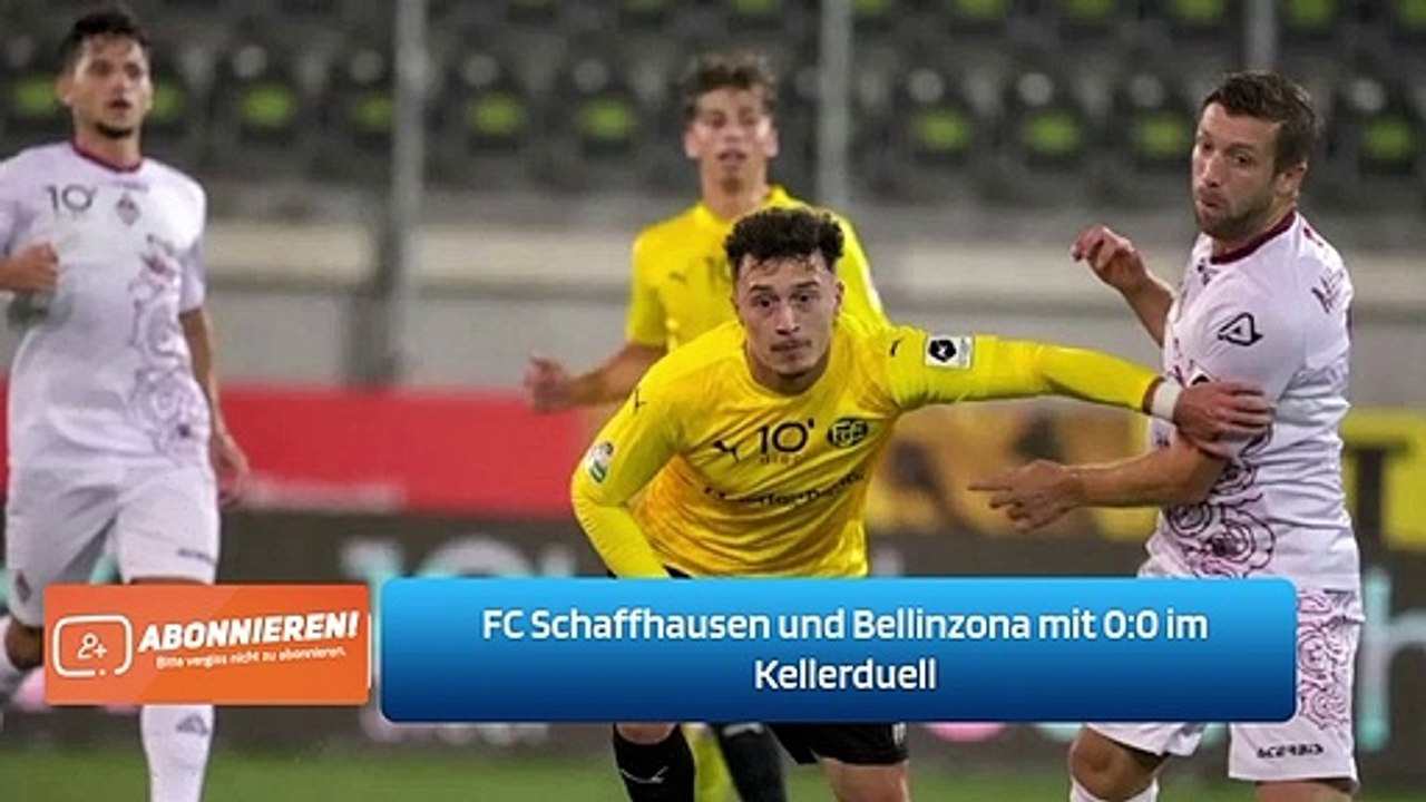 FC Schaffhausen und Bellinzona mit 0:0 im Kellerduell