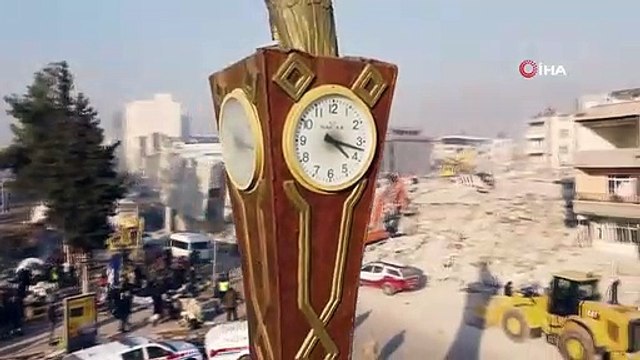 Depremin simgesi olan Adıyaman 'Saat Kulesi'nde bakım onarım yapıldı