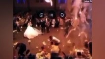 Düğünden görüntüler ortaya çıktı! Irak'ta 113 kişinin öldüğü yangın böyle başlamış