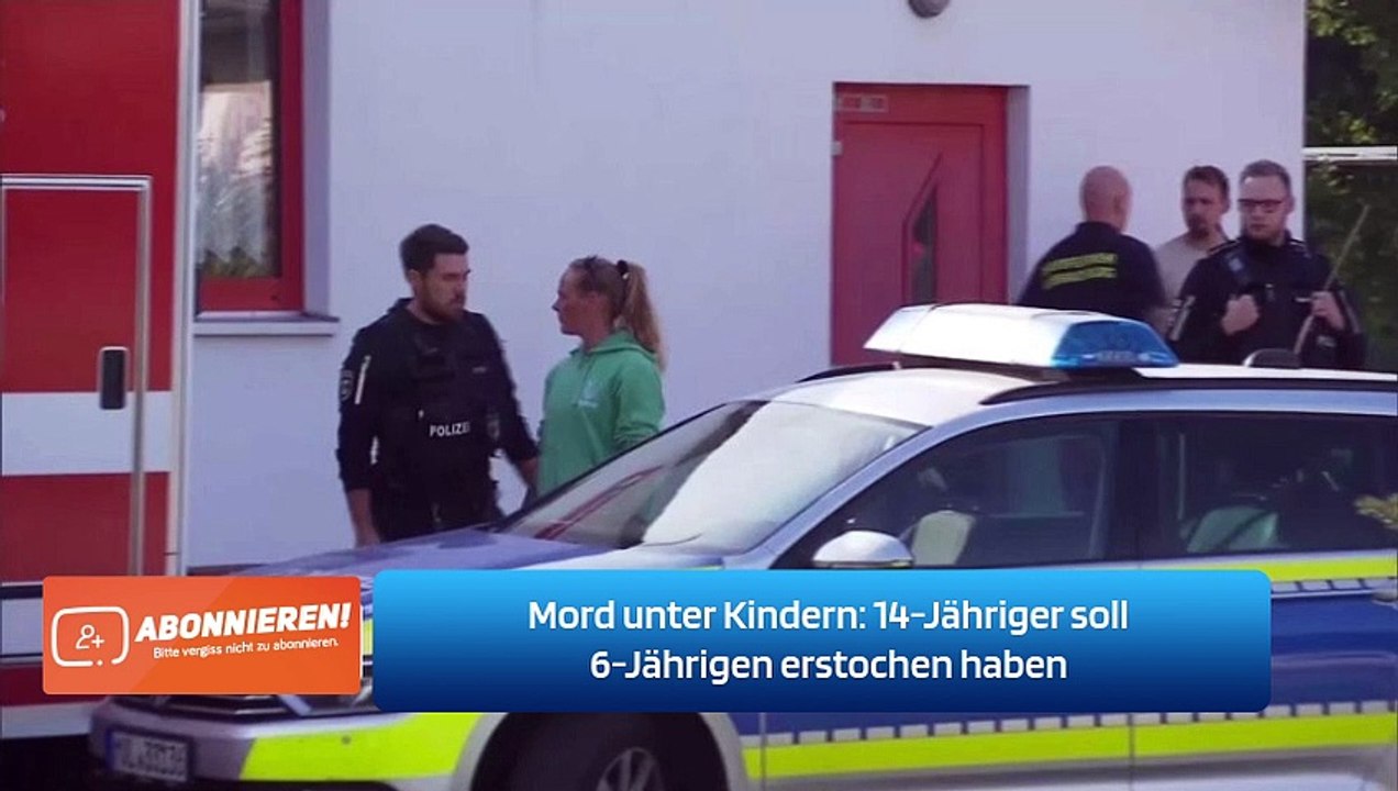 Mord unter Kindern: 14-Jähriger soll 6-Jährigen erstochen haben