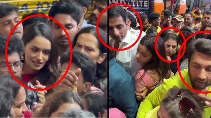 Sonu Sood, Manushi Chhillar, Farah Khan Without VIP Privilege Lalbaug Cha Raja Darshan, Crowd में...