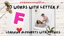10 words with letter F l Words with letter F l Words letter F song l Kindergarten l@KidsDianaShow  _