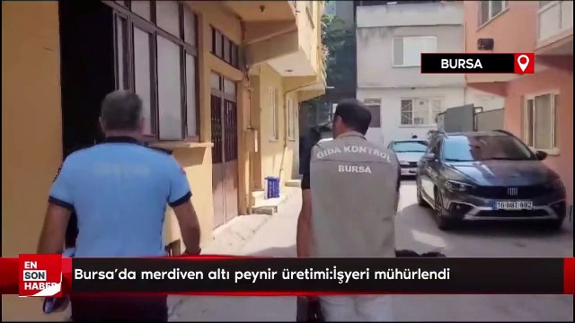 Bursa'da merdiven altı peynir üretimi! İşyeri mühürlendi