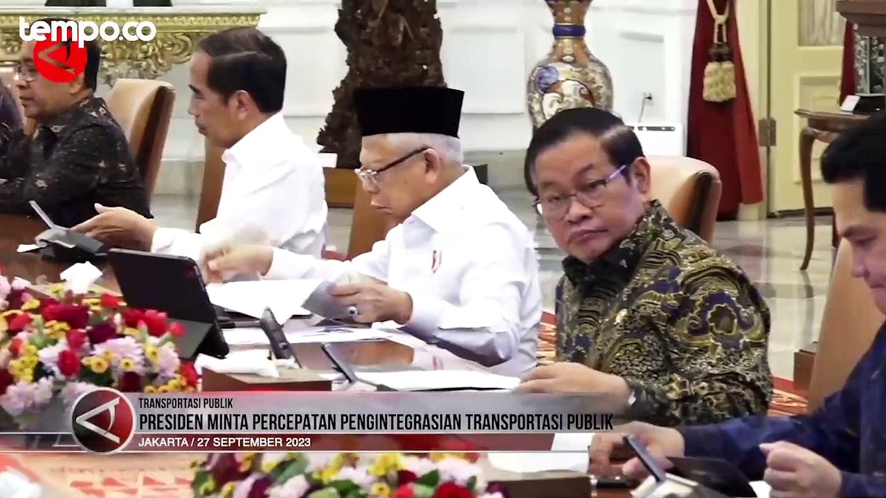Presiden Jokowi Minta Program Pengintegrasian Transportasi Publik Dipercepat