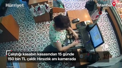 Görüntüleri inceleyen işletmeci şaşkına döndü: Çalıştıkları iş yerinden 150 bin lira çaldılar