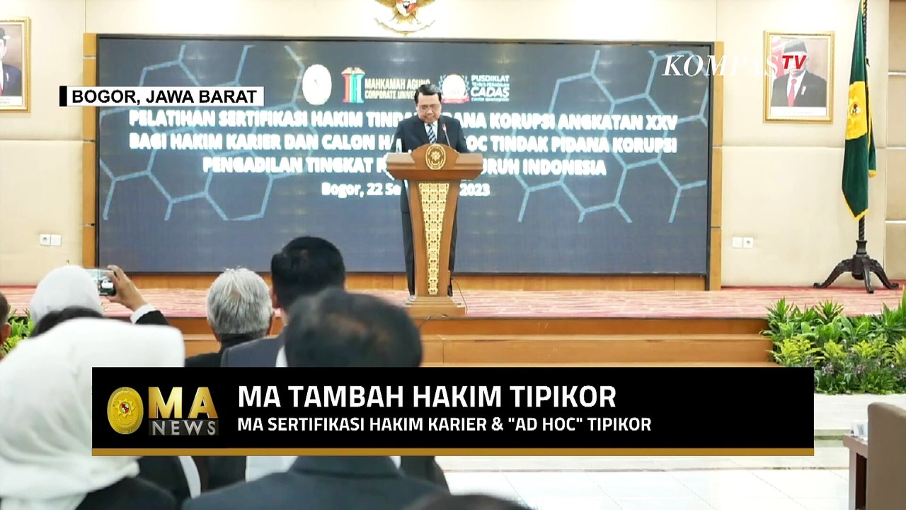 Tambah Hakim Tipikor, Mahkamah Agung Gelar Sertifikasi Bagi Hakim Karier dan Ad Hoc - MA NEWS