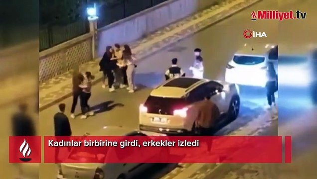 Yer: Bursa! Kadınlar birbirine girdi, erkekler ise izledi
