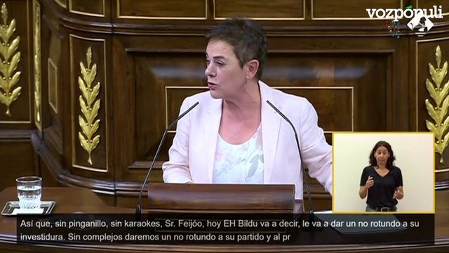 Aizpurua (Bildu): Somos coherentes con nuestra posición. Si de nosotros depende, no habrá gobiernos reaccionarios en Euskal Herria ni en ningún otro lugar