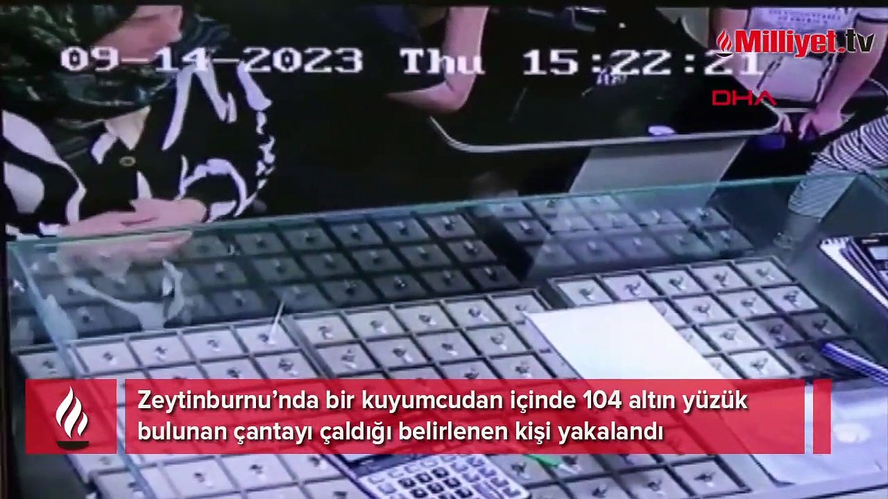 Kuyumcu dükkanından 104 yüzüğü alıp kaçtı