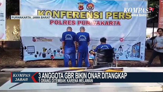 Satu Dari Tiga Anggota Geng Motor Pelaku Pengeroyokan Ditembak