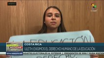 Estudiantes exigen renuncia de ministra de Educación de Costa Rica