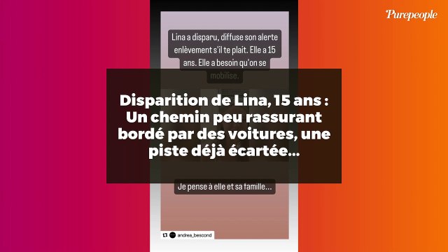 Disparition de Lina, 15 ans : Un chemin peu rassurant bordé par des voitures, une piste déjà écartée...