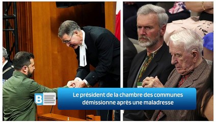 Le président de la chambre des communes démissionne après une maladresse