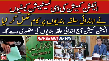 ECP will approve the preliminary constituencies today