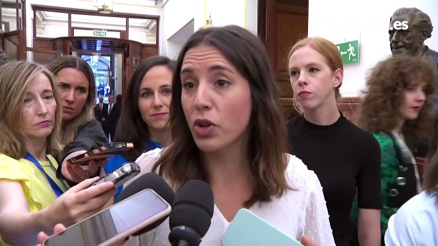 Irene Montero dice que el PSOE hizo un discurso que podría haber hecho Podemos y asegura que Yolanda Díaz no ha querido que intervengan