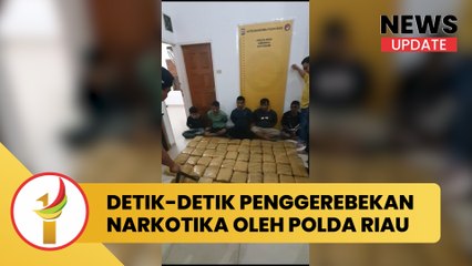 Detik-Detik Penggerebekan Narkotika Oleh Polda Riau