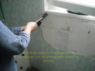 Comment enlever du carrelage sur un mur en placo sans l'abimer