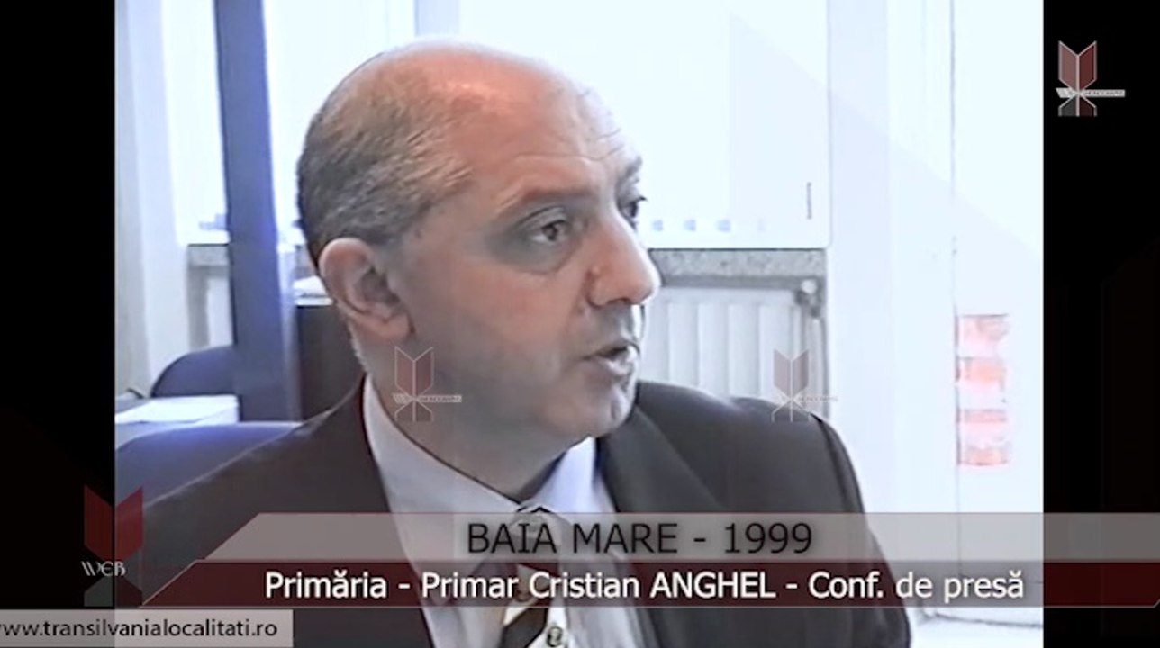 BAIA MARE (1999) - Primar Cristian Anghel - Conf. de presă