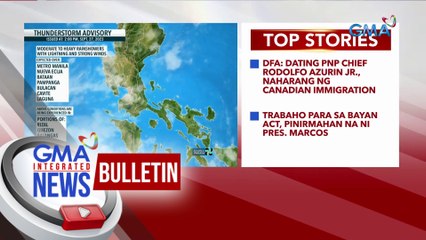 Thunderstorm advisory as of 2:00PM (September 27, 2023) | GMA Integrated News Bulletin