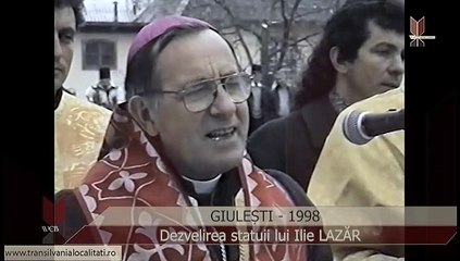 GIULEȘTI-MM (1998) - Dezvelire statuie Ilie Lazăr