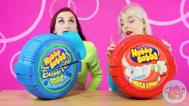 Bubble Gum Blowing Battle Crazy Challenge