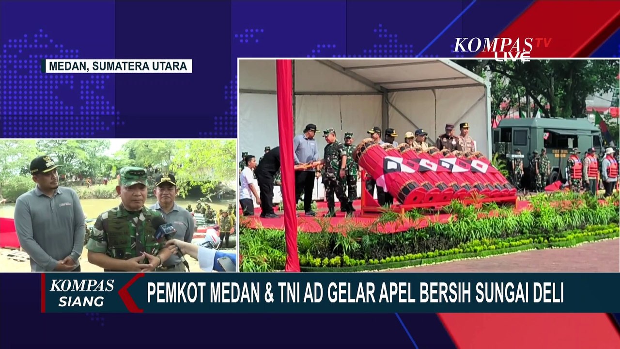 'Peduli Sungai Deli', Bentuk Kepedulian dan Gotong Royong Pemkot Medan dan TNI AD Bangun Kebersihan