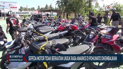 Polisi Kembalikan Sepeda Motor yang Tidak Berkaitan dengan Unjuk Rasa Anarkis di Pohuwato
