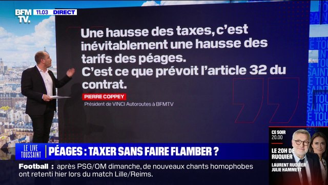 Taxes sur les péages: est-ce que les prix vont augmenter pour les automobilistes?