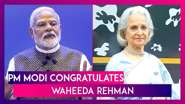 PM Modi Congratulates Waheeda Rehman For Dadasaheb Phalke Award