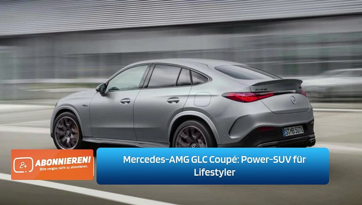 Mercedes-AMG GLC Coupé: Power-SUV für Lifestyler