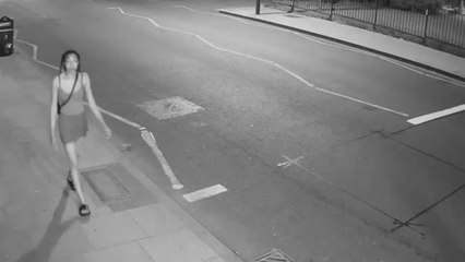Shante Daniel-Folkes CCTV moments before being struck by police Car
