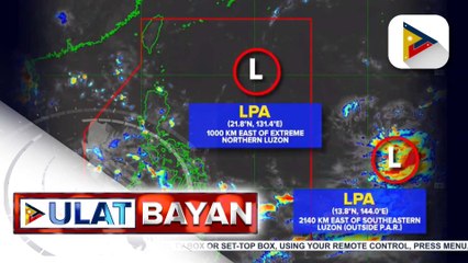 Скачать видео: Dalawang LPA sa loob at labas ng PAR, patuloy na binabantayan ng PAGASA