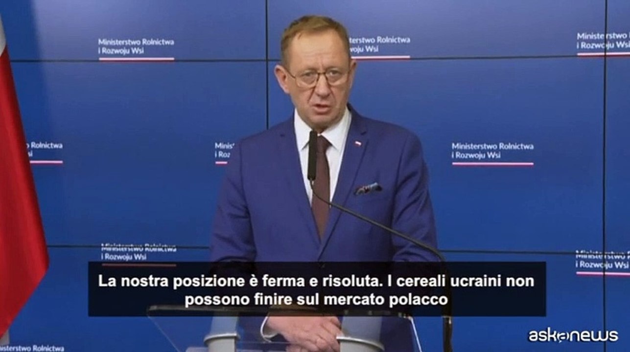 Polonia: "Cereali Ucraina non possono finire nel nostro mercato"
