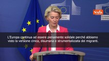 Migranti, von der Leyen: Necessario accordo rapido su Patto e revisione bilancio