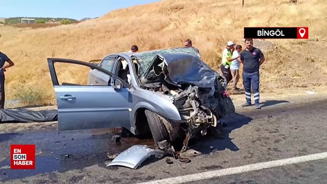 Bingöl'de otomobiller kafaya kafaya çarpıştı ölü ve yaralılar var