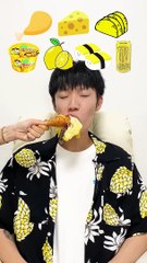 Random Yellow food MUKBANG
