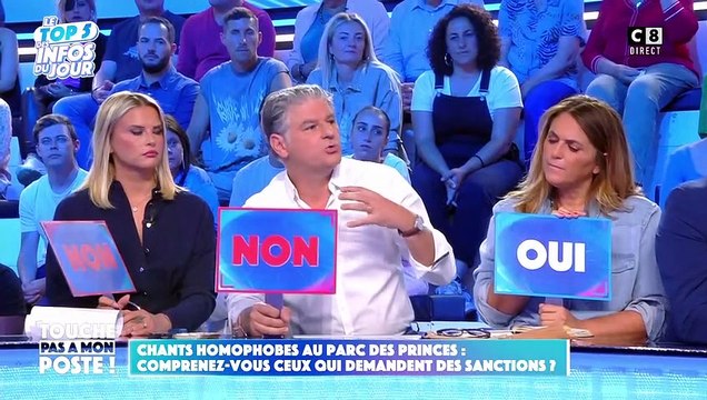 Géraldine Maillet très remontée contre Jacques Cardoze dans Touche pas à mon poste ! sur C8 le mardi 26 septembre 2023.