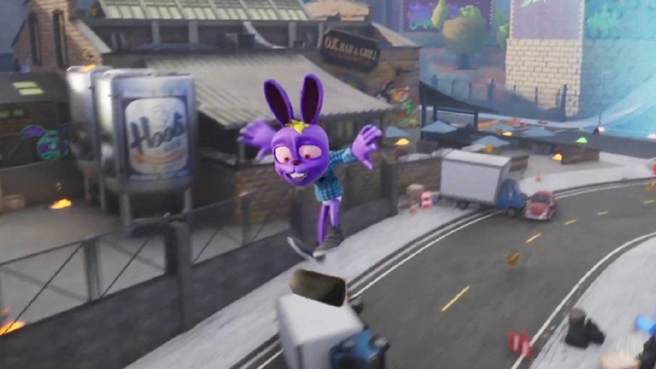 Dieser Shooter sieht aus wie Fortnite mit Hasen und Skateboards