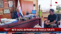 Mete Gazoz, Bayrampaşa'da TOGG'la tur attı